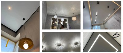 Современные натяжные потолки под ключ в Москве